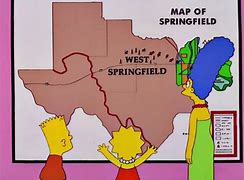 Image result for West Springfield Map Simpsons