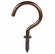 Image result for Brass Cup Hooks Home Depot