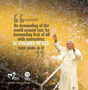 Image result for Pope On Youth Day