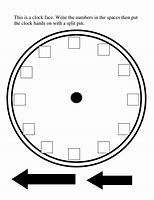 Image result for Clock Face Template with Hands