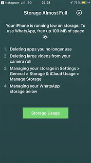 Image result for iPhone Storage Space Full Royalty Free Imagies