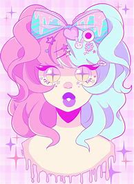 Image result for Creepy Cute Anime Girl Pastel