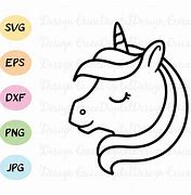 Image result for Unicorn Outline SVG
