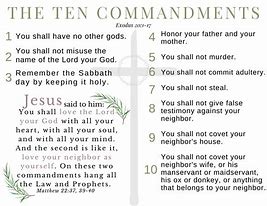 Image result for Ten Commandments Booklet