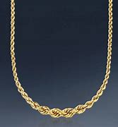 Image result for Gold Rope Chain Necklace