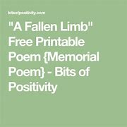 Image result for A Limb Has Fallen Poem
