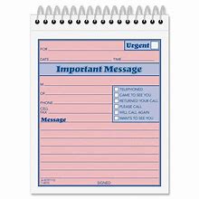 Image result for Telephone Message Book Template