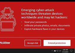 Image result for McAfee Red Pop Up