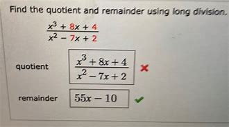 Image result for Find the Quotient and Remainder Calculator