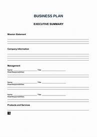 Image result for New Product Business Plan Template
