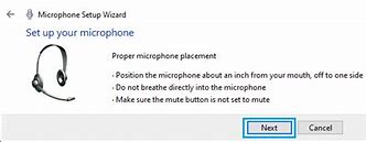 Image result for Microphone Setup Wizard