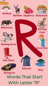 Image result for Kindergarten Words That Start with R