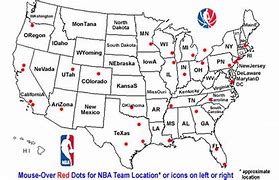 Image result for NBA Map 2018