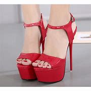 Image result for Red Patent High Heels