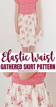 Image result for Elastic Waist Skirt Pattern