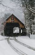 Image result for Covered Bridge in Snow