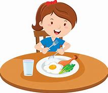 Image result for A Girl Eating Her Breakfast Drawing