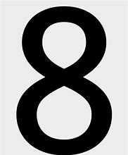 Image result for Big Number 8 Sign