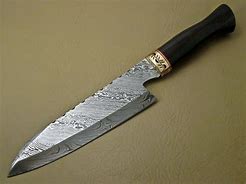 Image result for Damascus Steel Chef's Knife