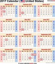 Image result for 2017 Calendar with Holidays USA