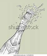 Image result for Champagne Bottle Popping Outline