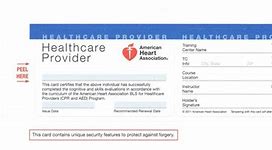 Image result for American Red Cross CPR Card Template