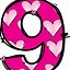 Image result for Numeral 9 Clip Art