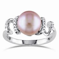 Image result for Pink Pearl and Diamond Rings