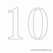 Image result for 10 Inch Number Stencils