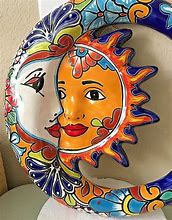 Image result for Mexican Folk Art Sun and Moon