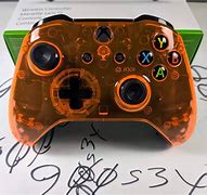 Image result for Clear Orange Xbox Controller