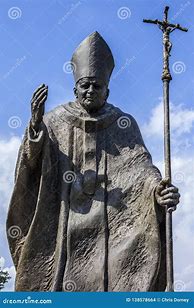 Image result for Pope John Paul II Statue in Poland