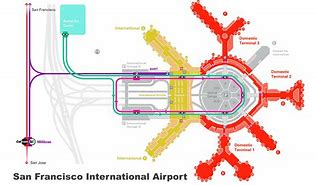 Image result for Map of SFO Terminals