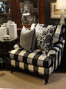 Image result for Black and White Plaid Chairs