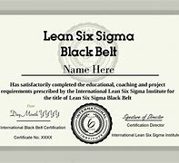 Image result for Black Belt Certificate