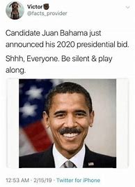 Image result for Candidate Juan Bahama