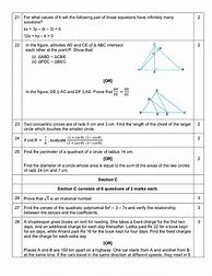 Image result for Class 10 Maths Basic Previous Paper