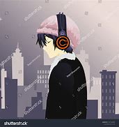 Image result for Anime Boy Headphones