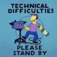 Image result for The Simpsons TV Technical Difficulties GIF