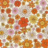 Image result for 70s Flower Pattern
