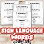 Image result for ASL Sign Language Words