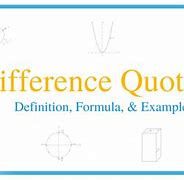 Image result for What Is a Difference Quotient