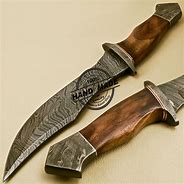 Image result for Custom Damascus Hunting Knife