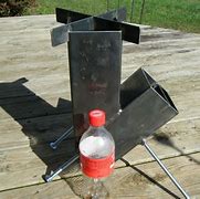 Image result for Gravity Feed Rocket Stove