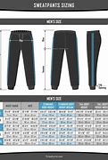 Image result for Sweatpants Size Chart