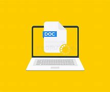 Image result for Laptop Word Doc Vector