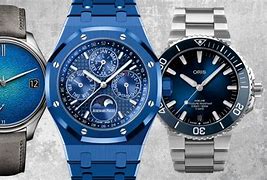 Image result for Blue Watches