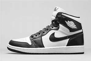 Image result for Air Jordan 1 High Top Black and White