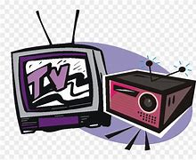 Image result for Clip Art TV with Radio Waves