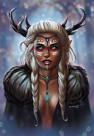 Image result for Female Fawn Mythical Creature